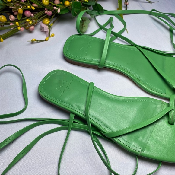 Marc Fisher Womens Mireya Green Ankle Strap Sandals Size 7 - Picture 6 of 16